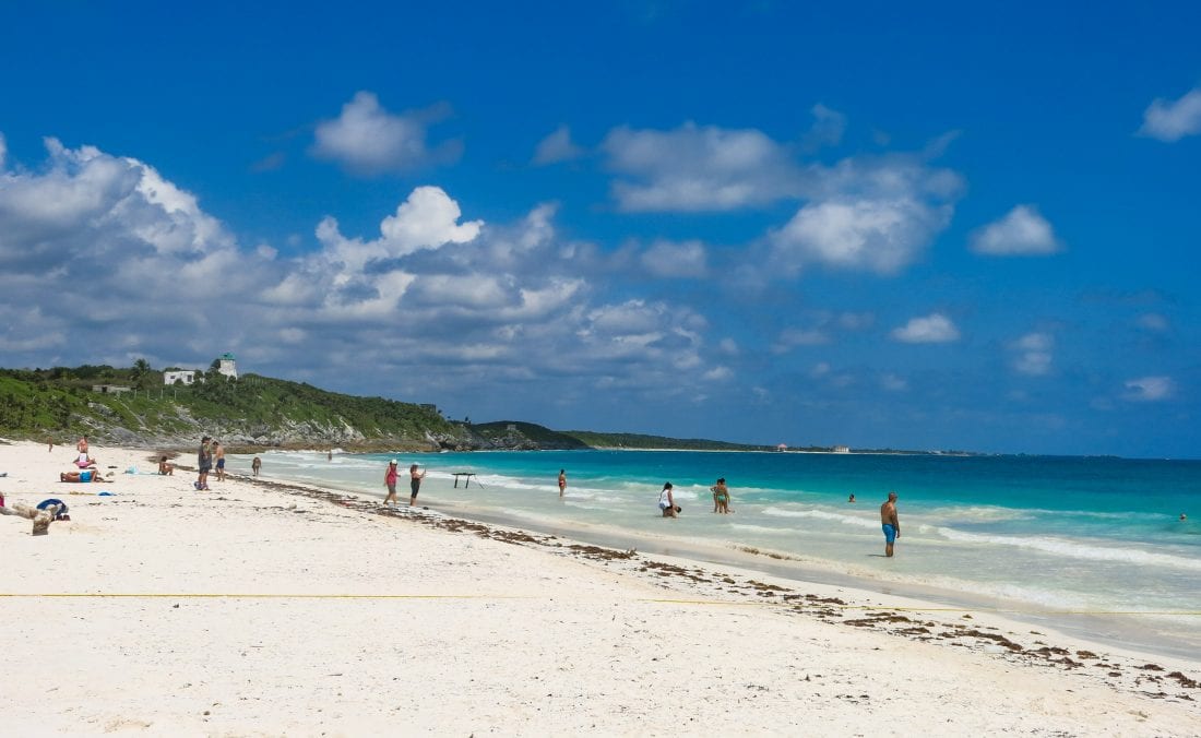 Tulum beach, things to do in plaaya del carmen mexico