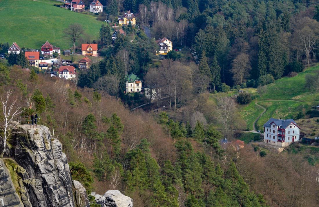 view from Bastei, Saxon Switzerland