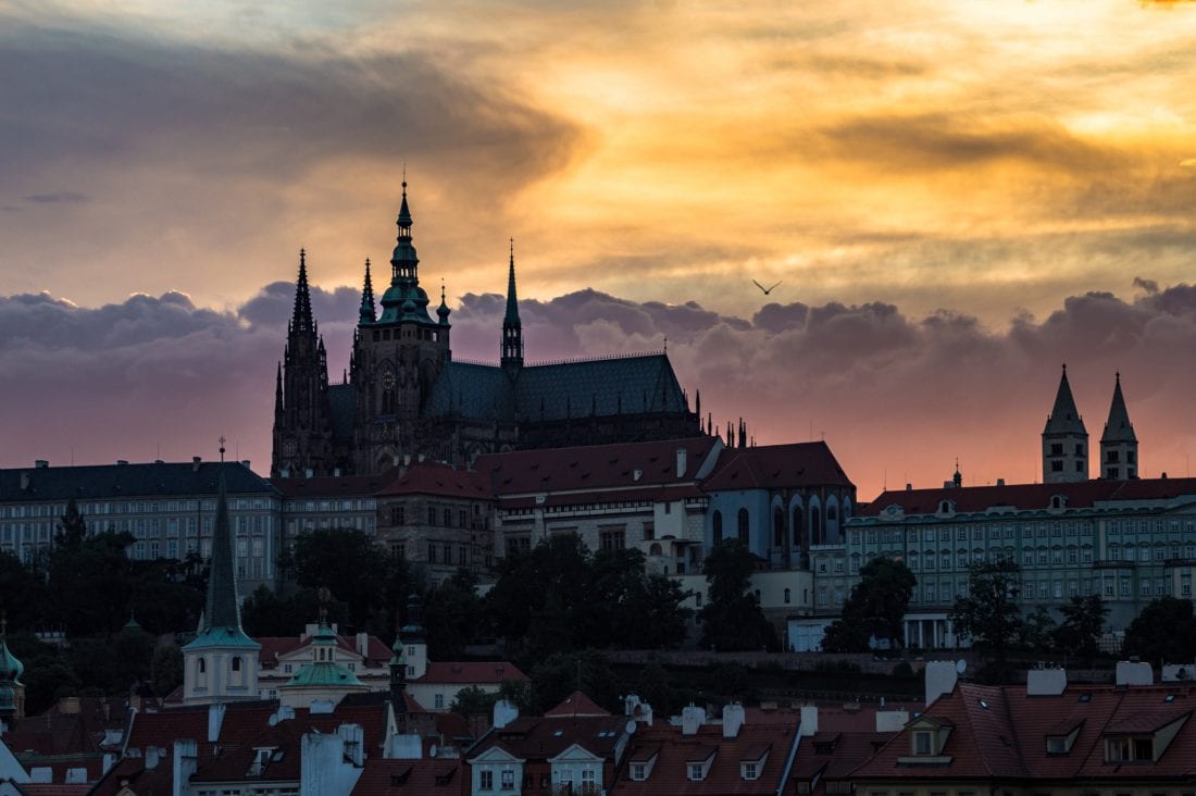 View of Prague Castle from the Charles Bridge