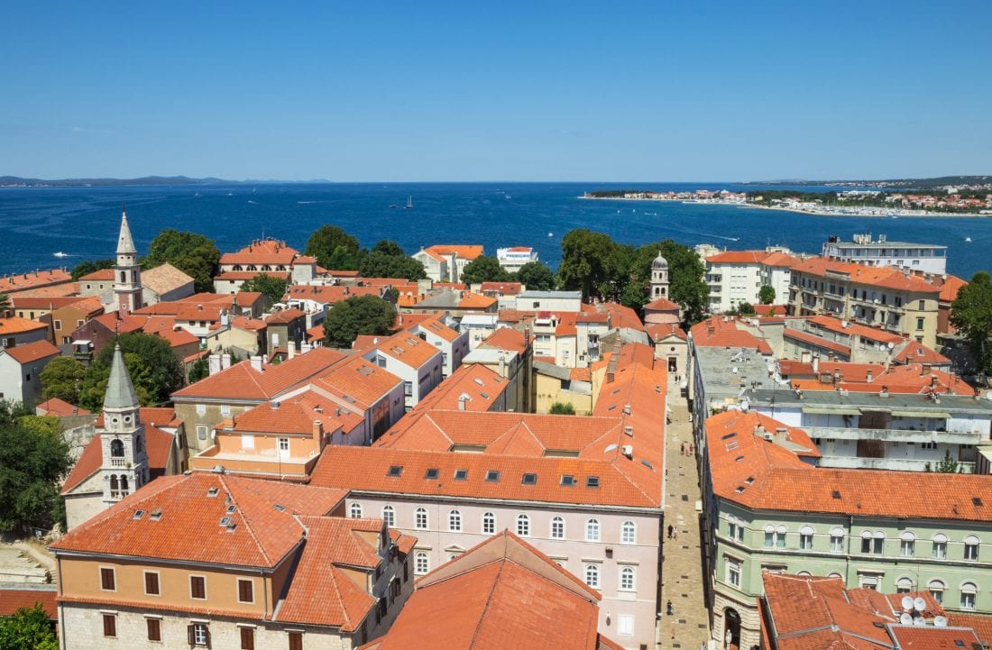 Zadar Croatia from up above