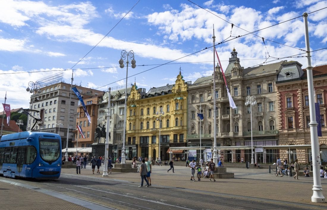 Ban Jelačić Square Old Town Zagreb, Croatia