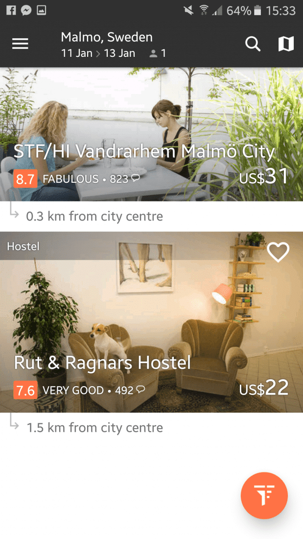 hostel app for female travelers