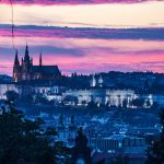 A sunset over Prague Castle - How to Spend a weekend in prague