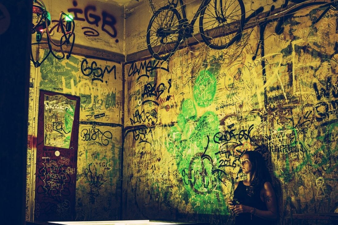 Szimpla Kert ruin bar in Budapest