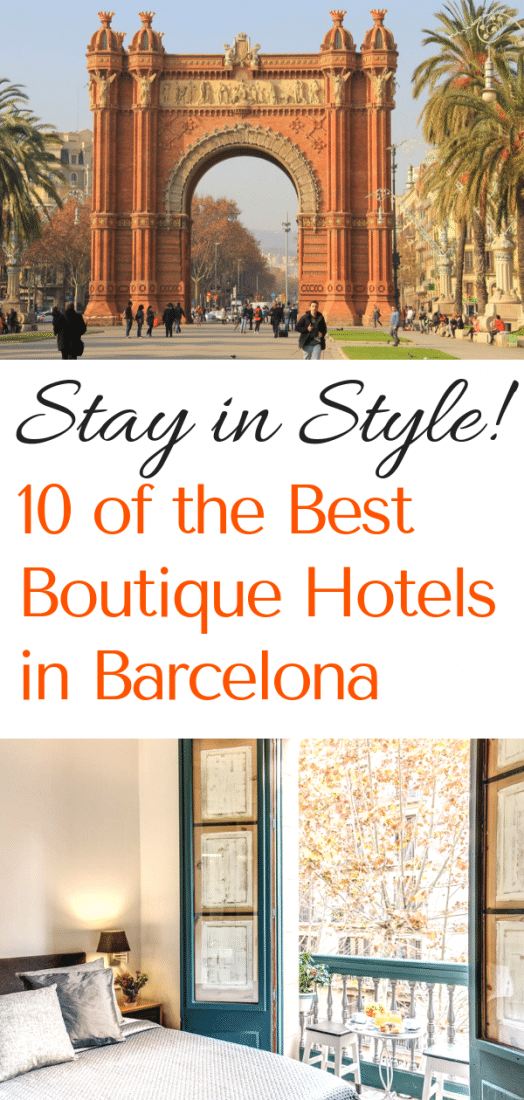 Visiting Spain soon? Looking for the best hotels in Barcelona? Stay in style at one of these stunning boutique hotels! #hotels #barcelona #spain #europe #europeantravel #travel