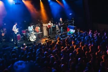 A balcony view of Westside Cowboy's set at ROXY.